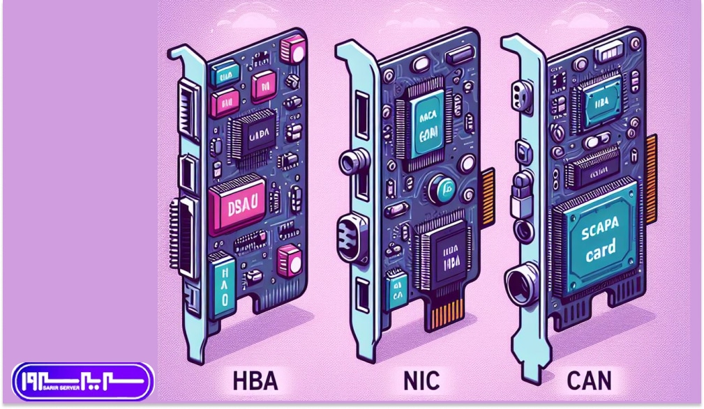 کارت HBA چیست ؟تفاوت میان کارت های HBA، NIC و CAN